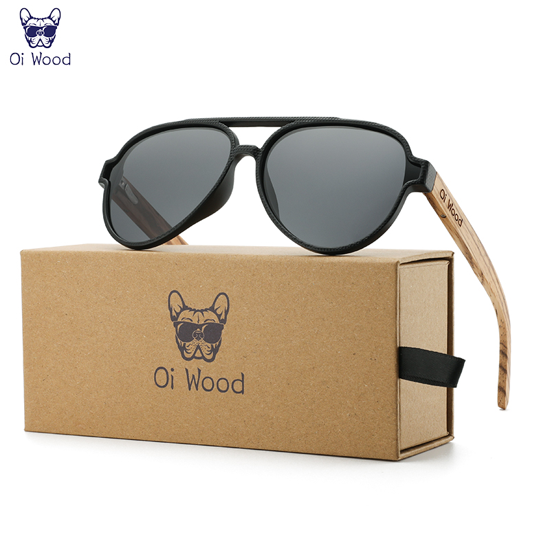 Sunglasses Aviator Polarized - Occhiali da sole in legno Oi