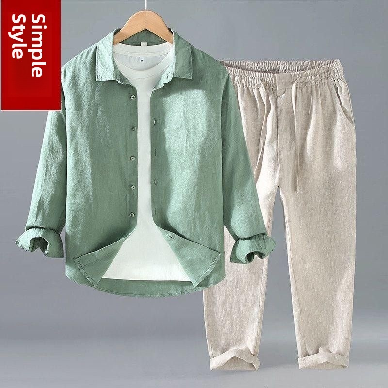 Linen Shirt Breathable - T-shirt in Lino a Maniche Corte