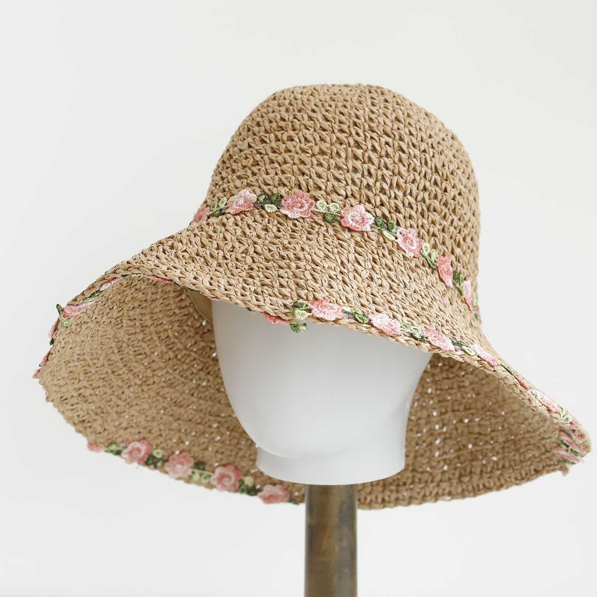 Bucket Hat Straw - Nuovo Cappello da Sole Floppy Estivo