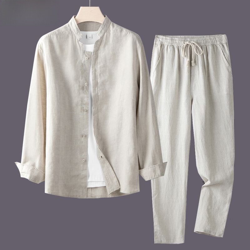 Linen Shirt Breathable - Camicia bianca a maniche lunghe e