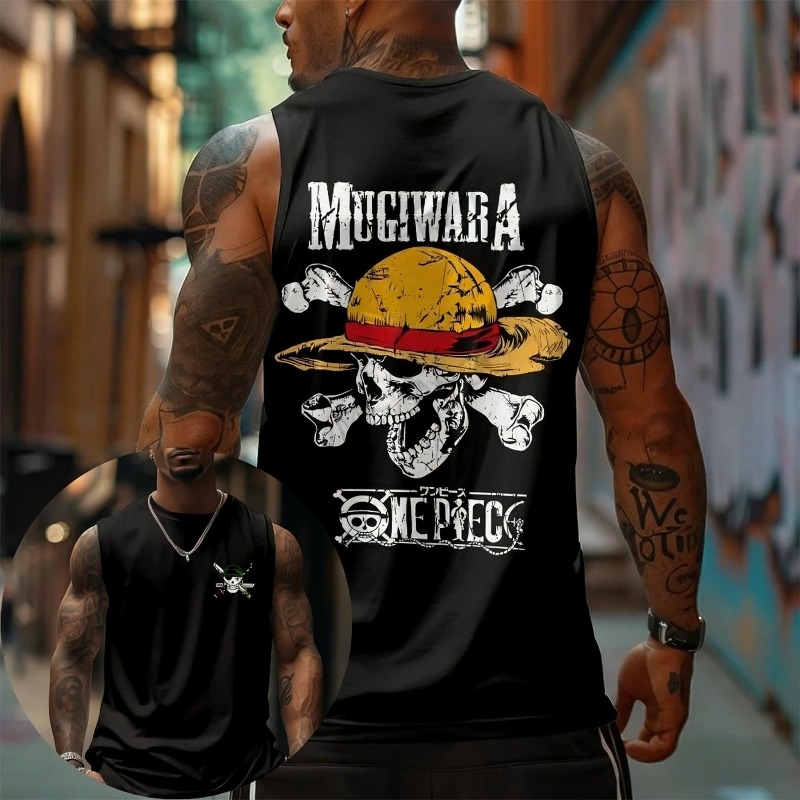 Canotta One Piece Mugiwara Cap - Tank Top Muscle recensione e prezzo