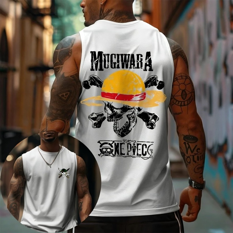 Canotta One Piece Mugiwara Cap - Tank Top Muscle recensione e prezzo
