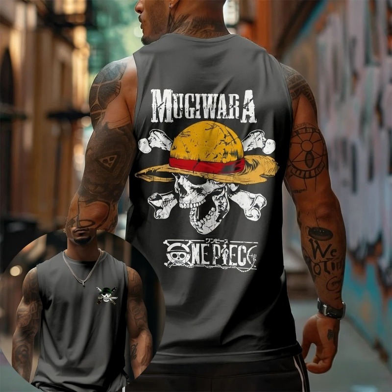 Canotta One Piece Mugiwara Cap - Tank Top Muscle recensione e prezzo