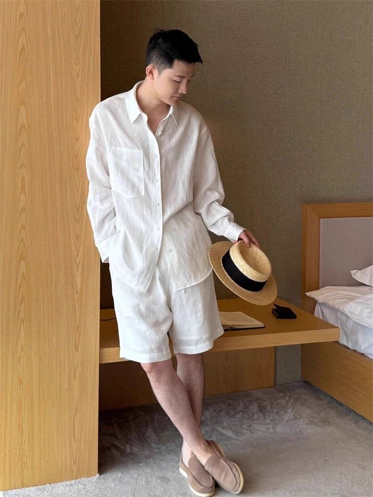 Completo Estivo in Lino alla M - Linen Shirt Breathable recensione e prezzo
