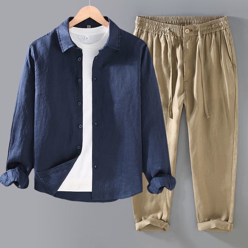 Set di Lusso in Puro Lino da U - Linen Shirt Breathable recensione e prezzo