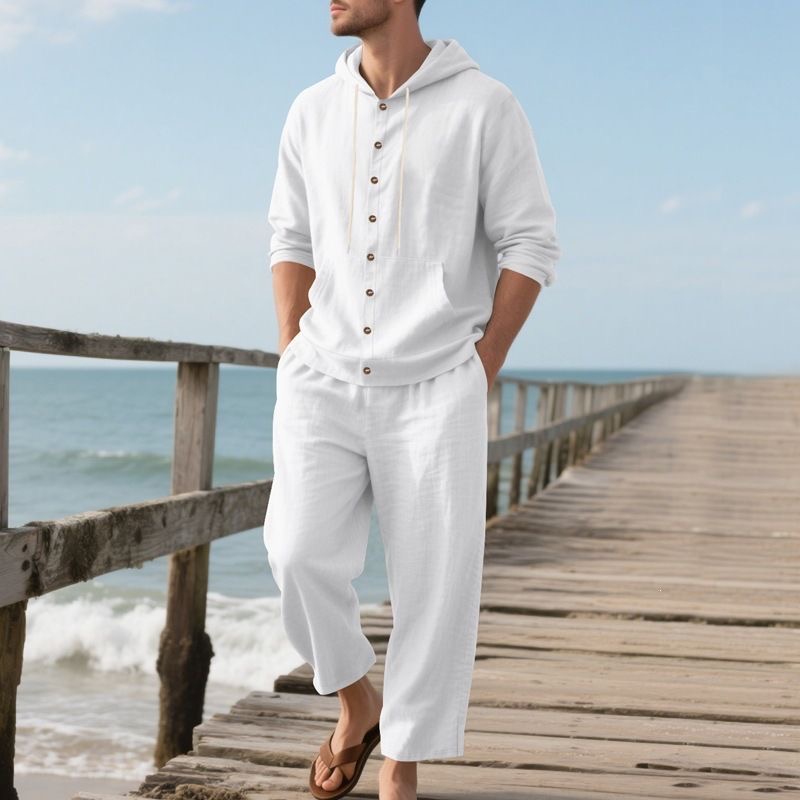 Completo da Spiaggia in Lino d - Linen Shirt Breathable recensione e prezzo